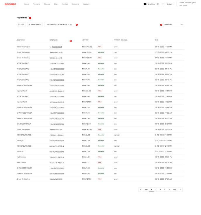 Payments